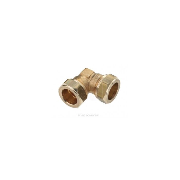 Bonfix messing knie 2 x knel 42 mm Bonfix messing knie 2 x knel 42 mm