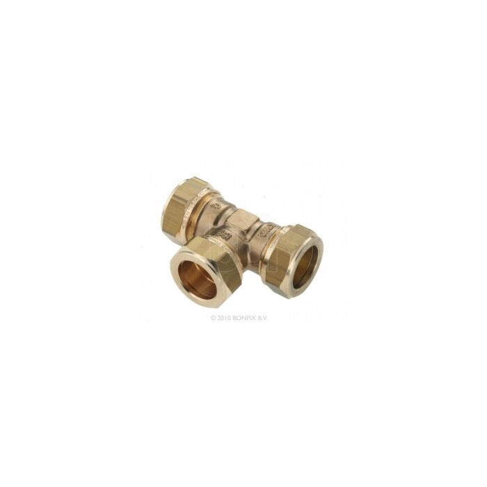 Bonfix messing t-stuk 3 x knel 12 mm Bonfix messing t-stuk 3 x knel 12 mm