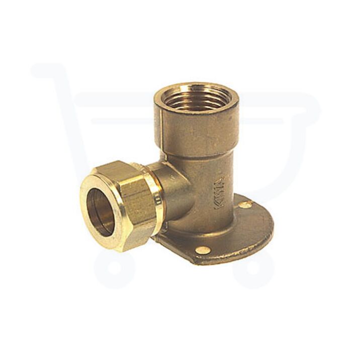Bonfix messing muurplaat knel 15 mm x 3/4" binnendraad Bonfix messing muurplaat knel 15 mm x 3/4" binnendraad