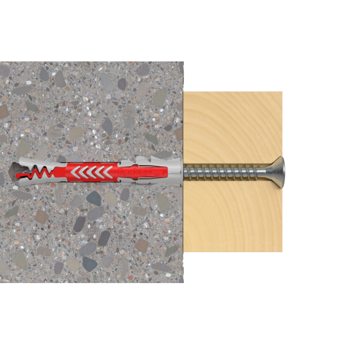 ffischer metalen pluggen FWA 12 x 80 in doos met 25 stuks, mannelijke metalen pluggen, goedgekeurd voor high-performance toepassingen in beton met
