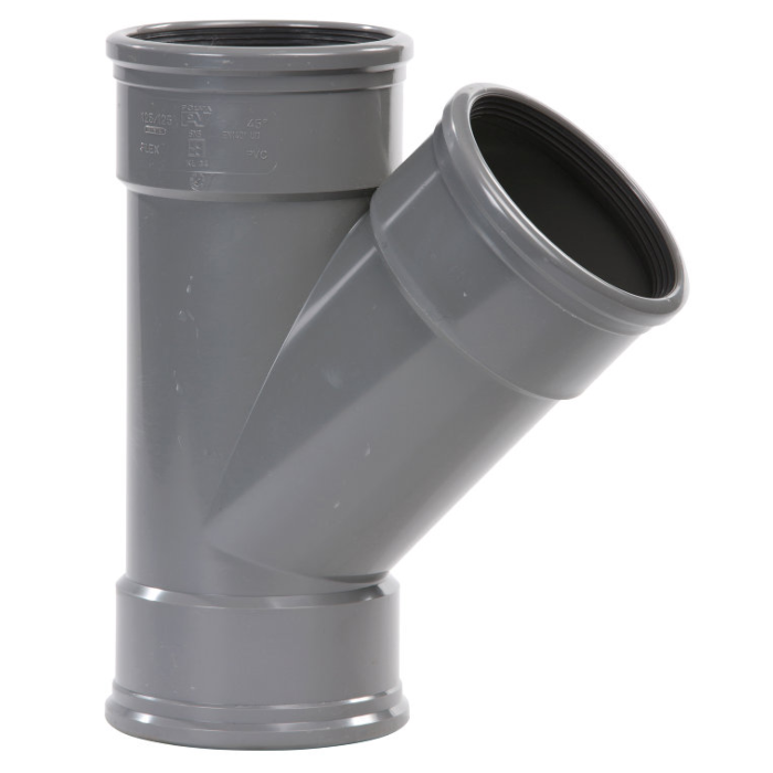PVC-T-stuk-3x-manchet-45 PVC-T-stuk-3x-manchet-45