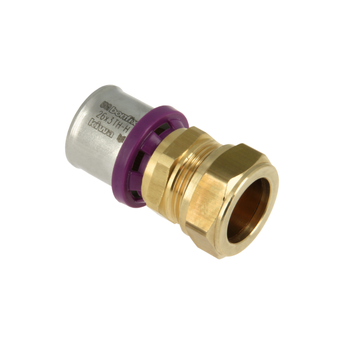 Bonfix Alu-pers verloopkoppeling knel 26 x 22 mm Bonfix Alu-pers verloopkoppeling knel 26 x 22 mm