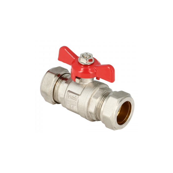 CV kogelkraan 2 x knel 22 mm met vlinderhendel CV kogelkraan 2 x knel 22 mm met vlinderhendel