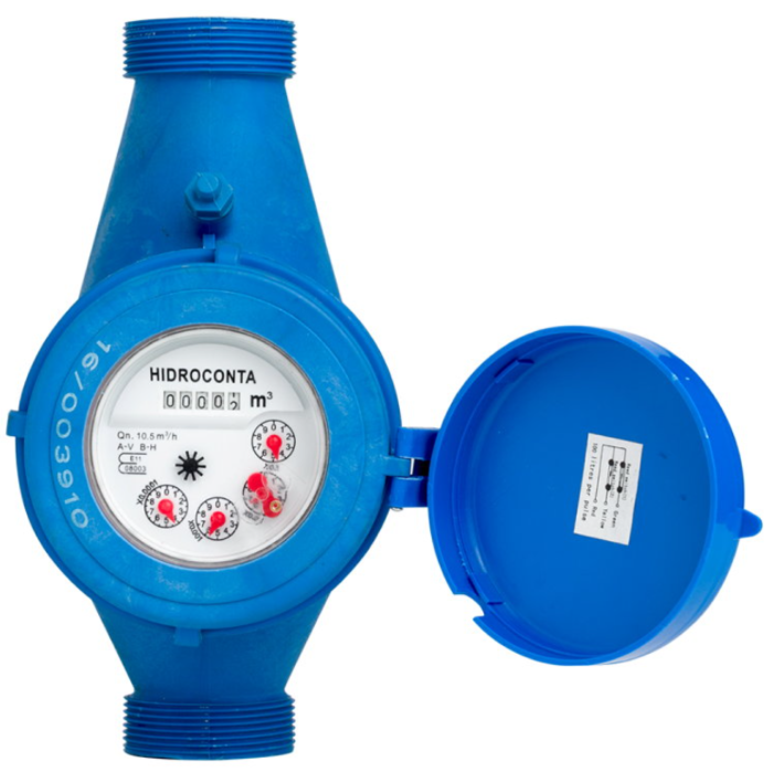 Hidroconta Hidrojet plastic watermeter 1½" buitendraad