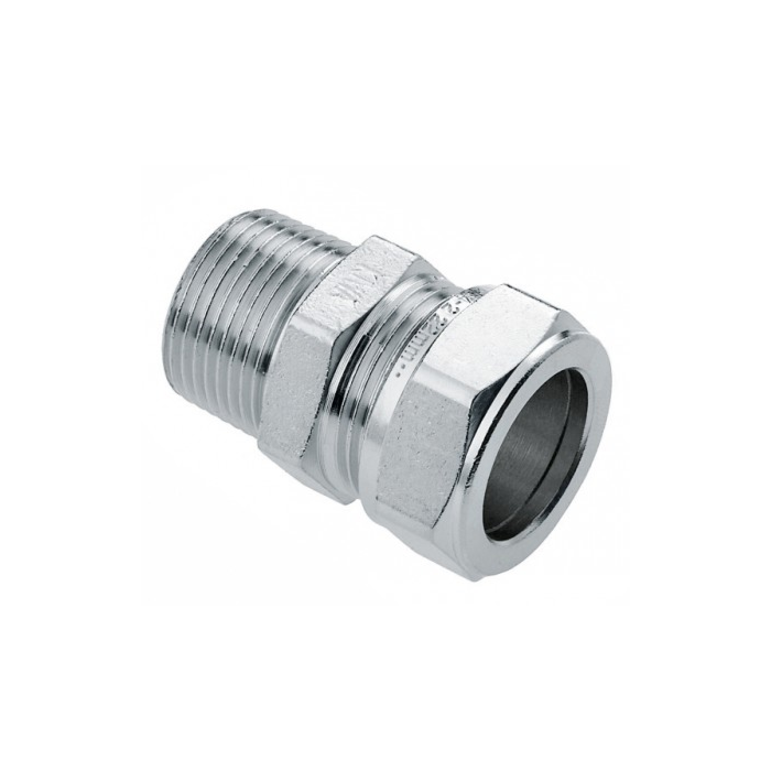 Bonfix messing draadkoppeling vertind 12 mm x 3/8