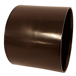Regenpijp vierkant naar rond koppelstuk bruin 65mm